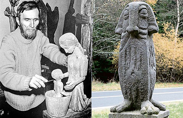 Do Jeseníků výtvarníka přivedla náhoda, pak stvořil ikonickou sochu