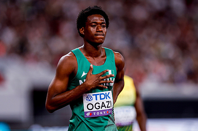 Nigerijec Ogazi zazářil v Eugene, zaběhl čtvrtou nejrychlejší čtvrtku v historii