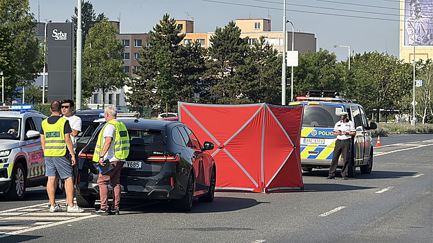 Chodce v Praze srazilo auto, na místě zemřel